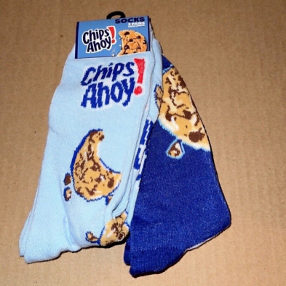 Chips Ahoy Cookie socks 2 pairs bundle